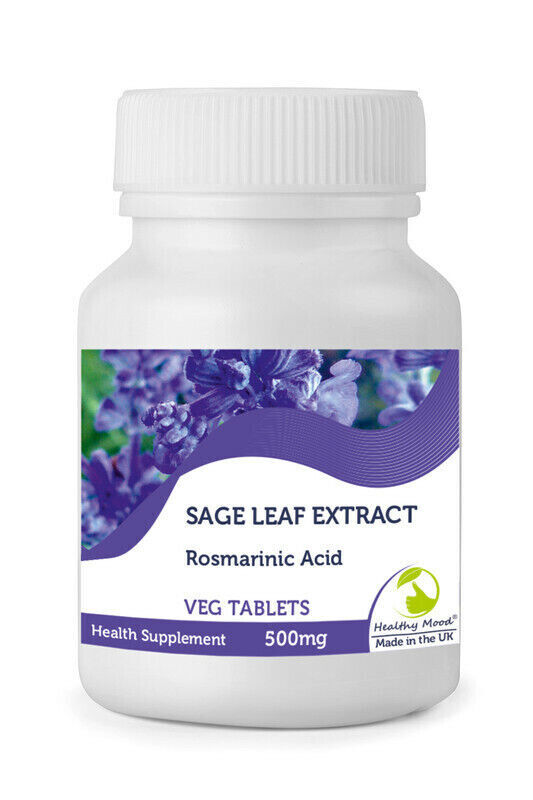Sage Leaf Extract 500mg Tablets – 30 tablets BOTTLE