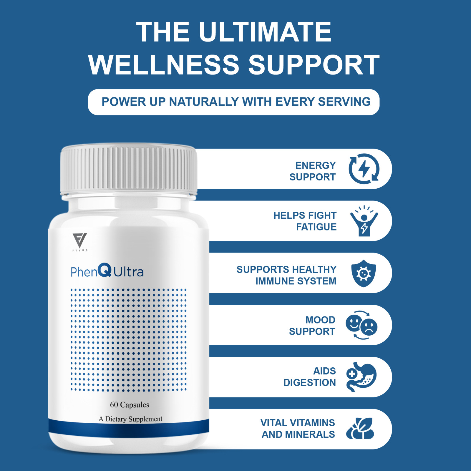PhenQ Ultra Weight Management Support, PhenQUltra Pills (60 Capsules)