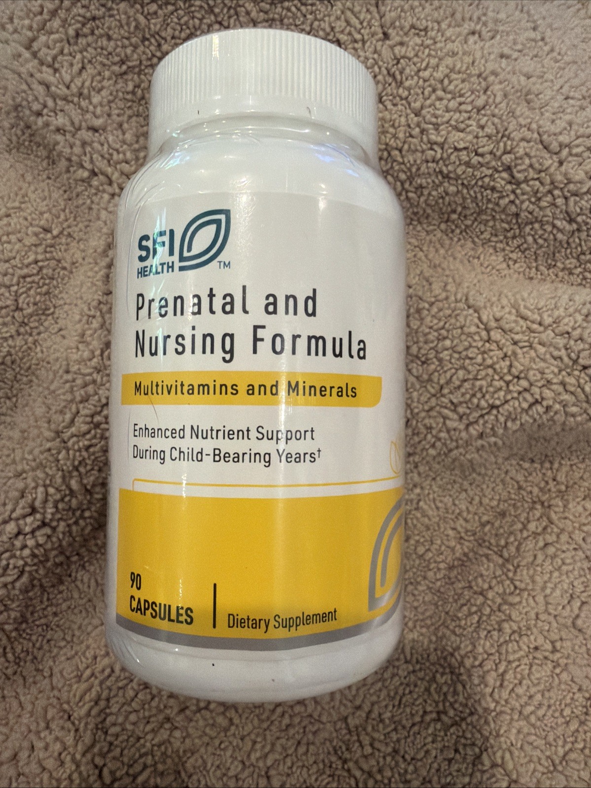 Klaire Labs SFI Health Prenatal and Nursing Formula 90 Capsules exp 08/27 Sealed