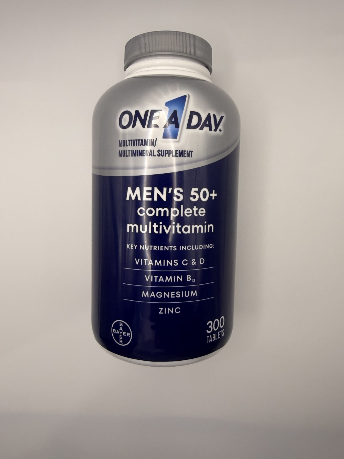 300 Tablets One A Day Men’s 50+ Multivitamin Exp 08/2026