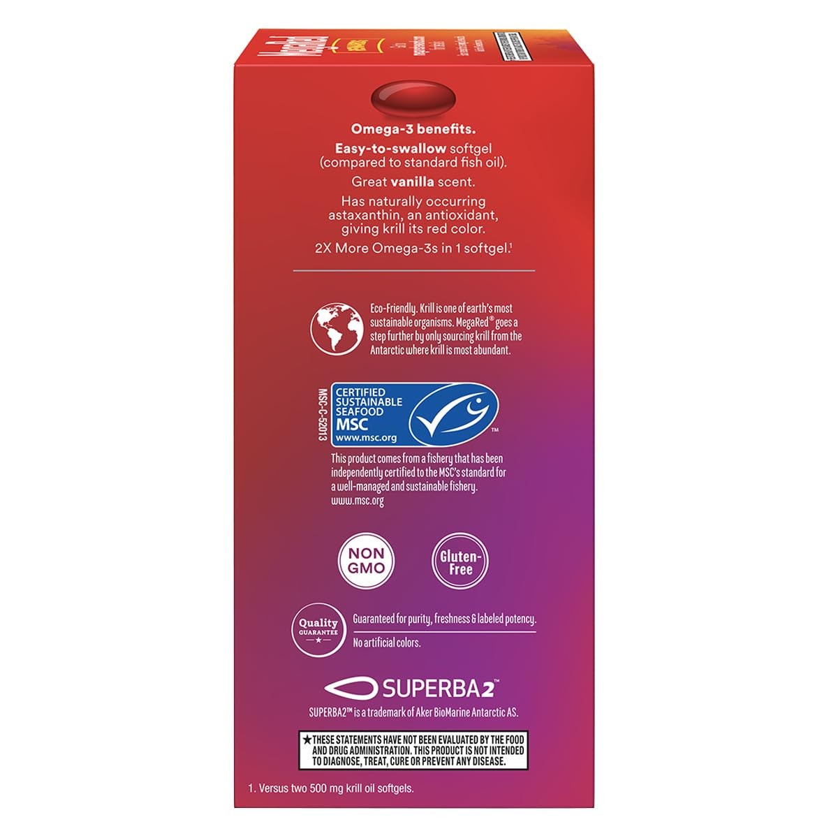 MegaRed Ultra Strength 1000mg Omega-3 Krill Oil 60 Count (Pack of 3)