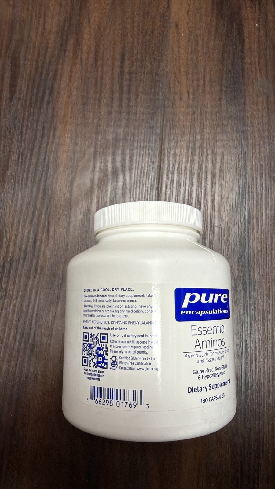 Pure Encapsulations Essential Aminos 180 Capsules – Amino Acid Supplement