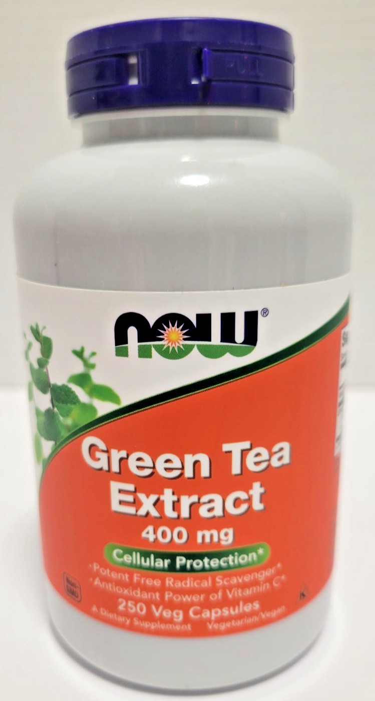 Now Foods Green Tea Extract – Cellular Protection – 400 mg – 250 caps -Exp 02/27