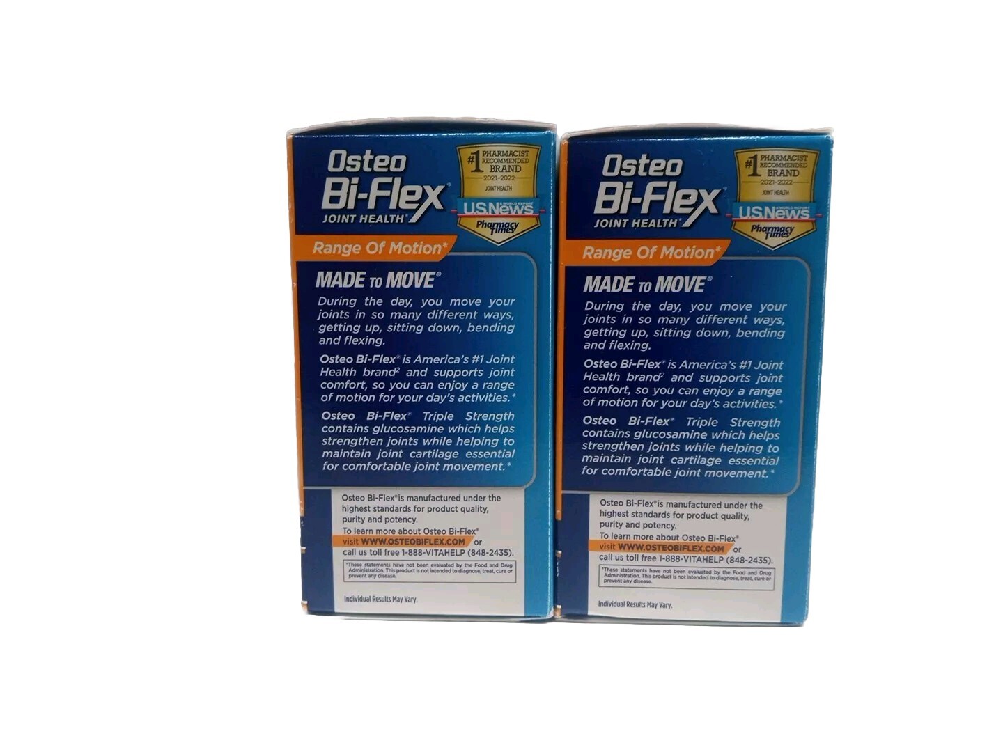 2 Osteo BiFlex Triple Strength -40 Tablets Each (80 Total Tabs) Exp: 02/2028+