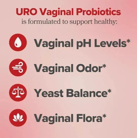 3 PACK URO O Positiv Vaginal Probiotics for Women pH Balance w/ Prebiotic 180 ct