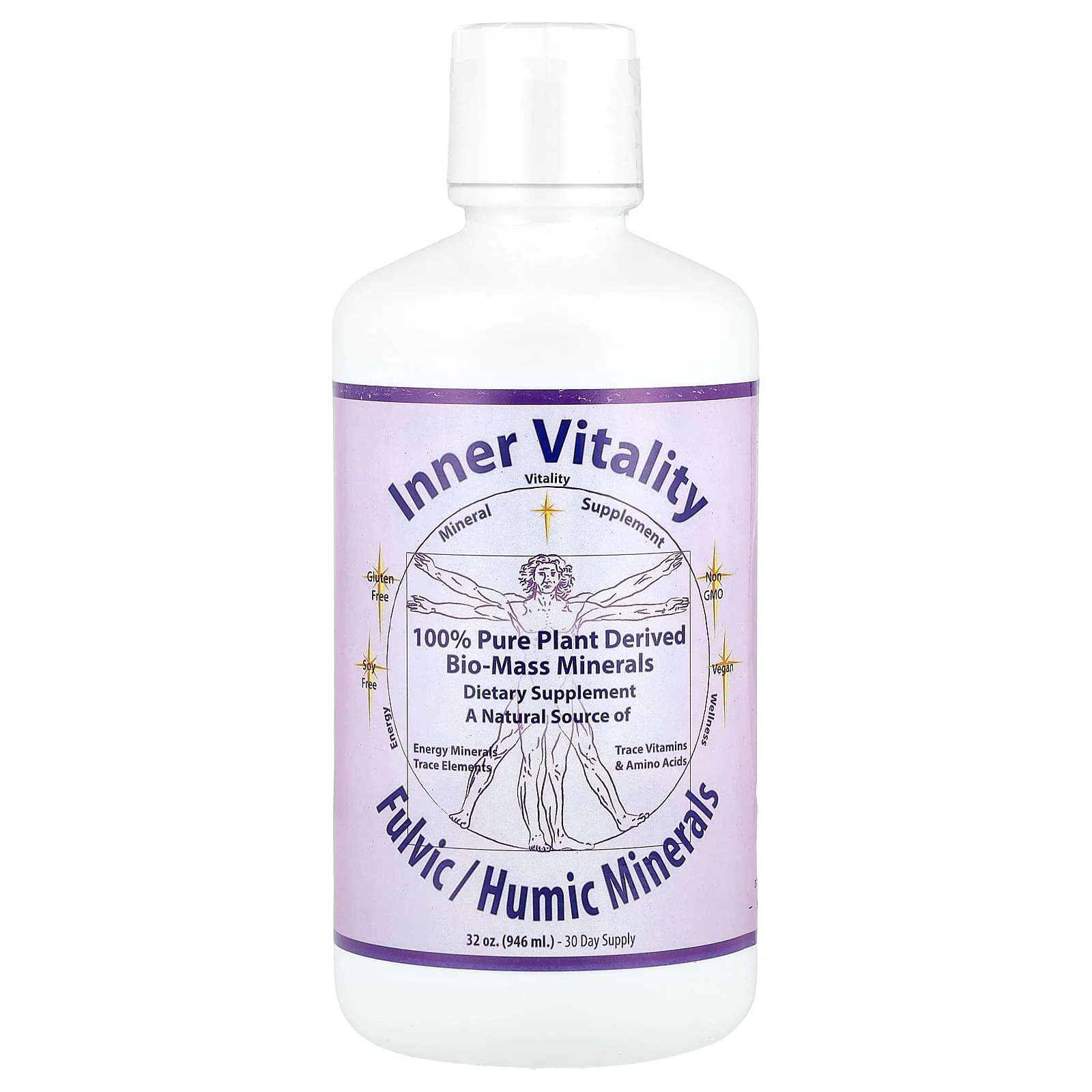 2 X Morningstar Minerals, Inner Vitality, Fulvic/Humic Minerals, 32 oz (946 ml)