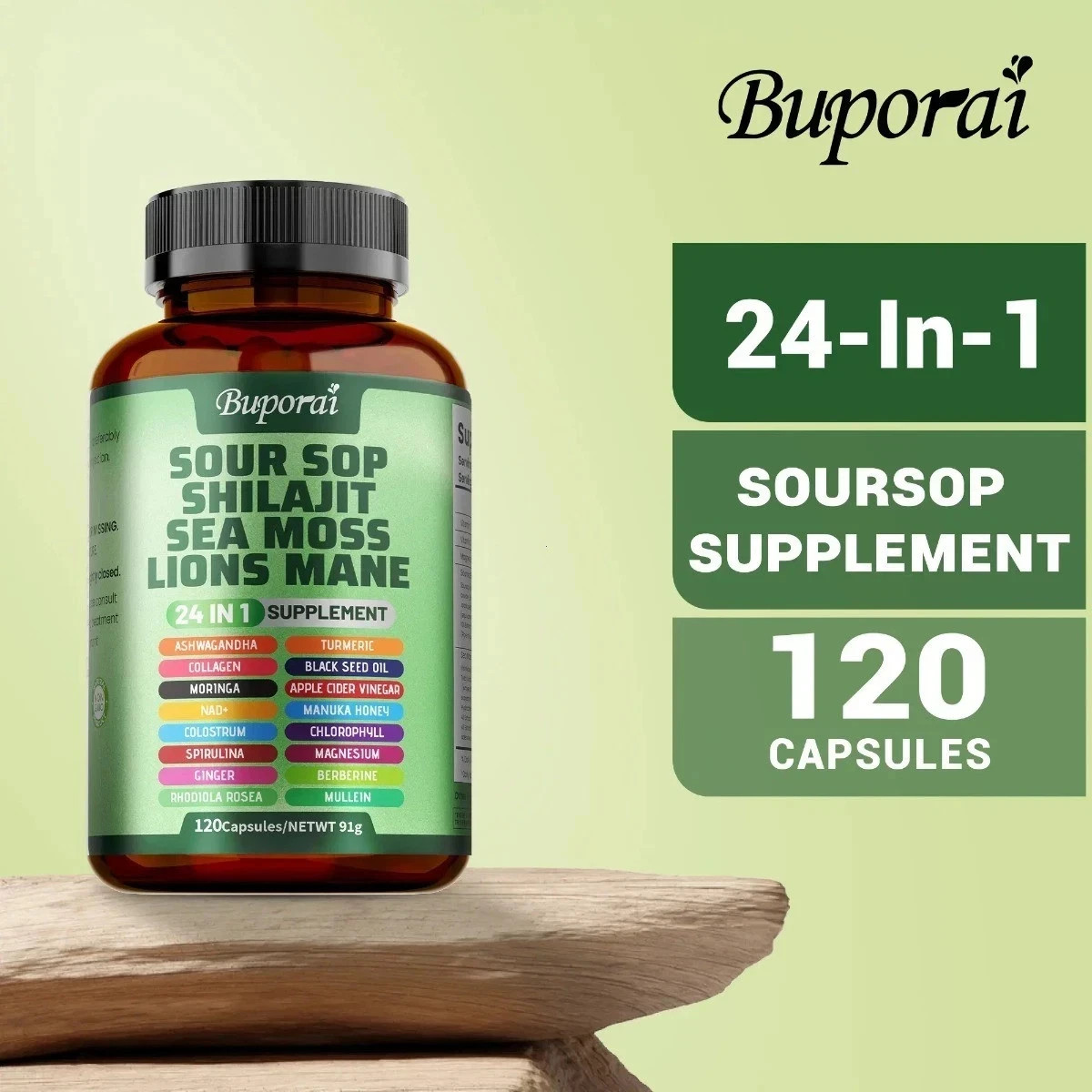 Soursop 120 Capsules – 24-in-1 for Skin, Joint & Bone Health Fast delivery