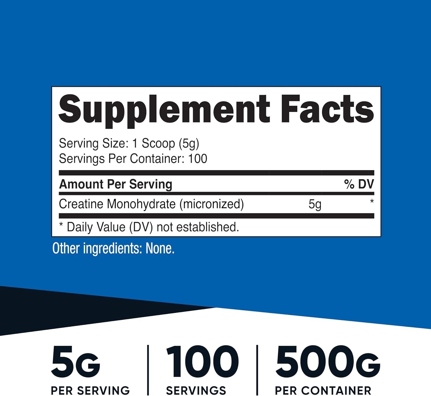 Nutricost Creatine Monohydrate Micronized Powder 500G, 5000mg Per Serv (5g)