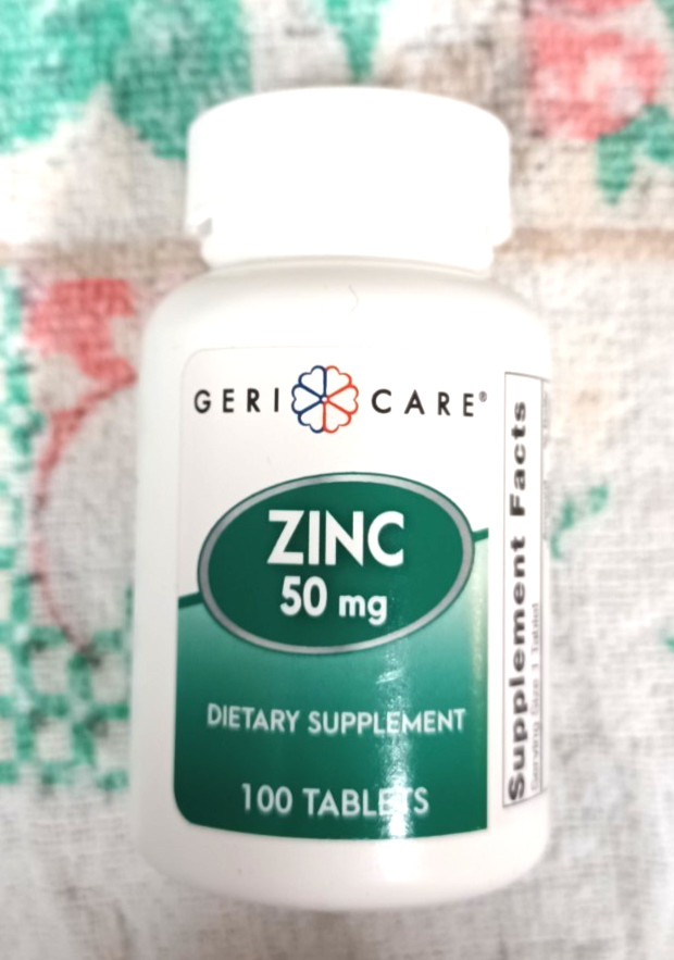 ZINC 100 TABLETS 50 MG DIETARY SUPPLEMENT EXP 09/2027 U.S.A.