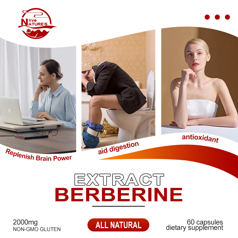 Premium Berberine HCL 1200mg High Potency Anti-inflammatory,Blood Sugar Support