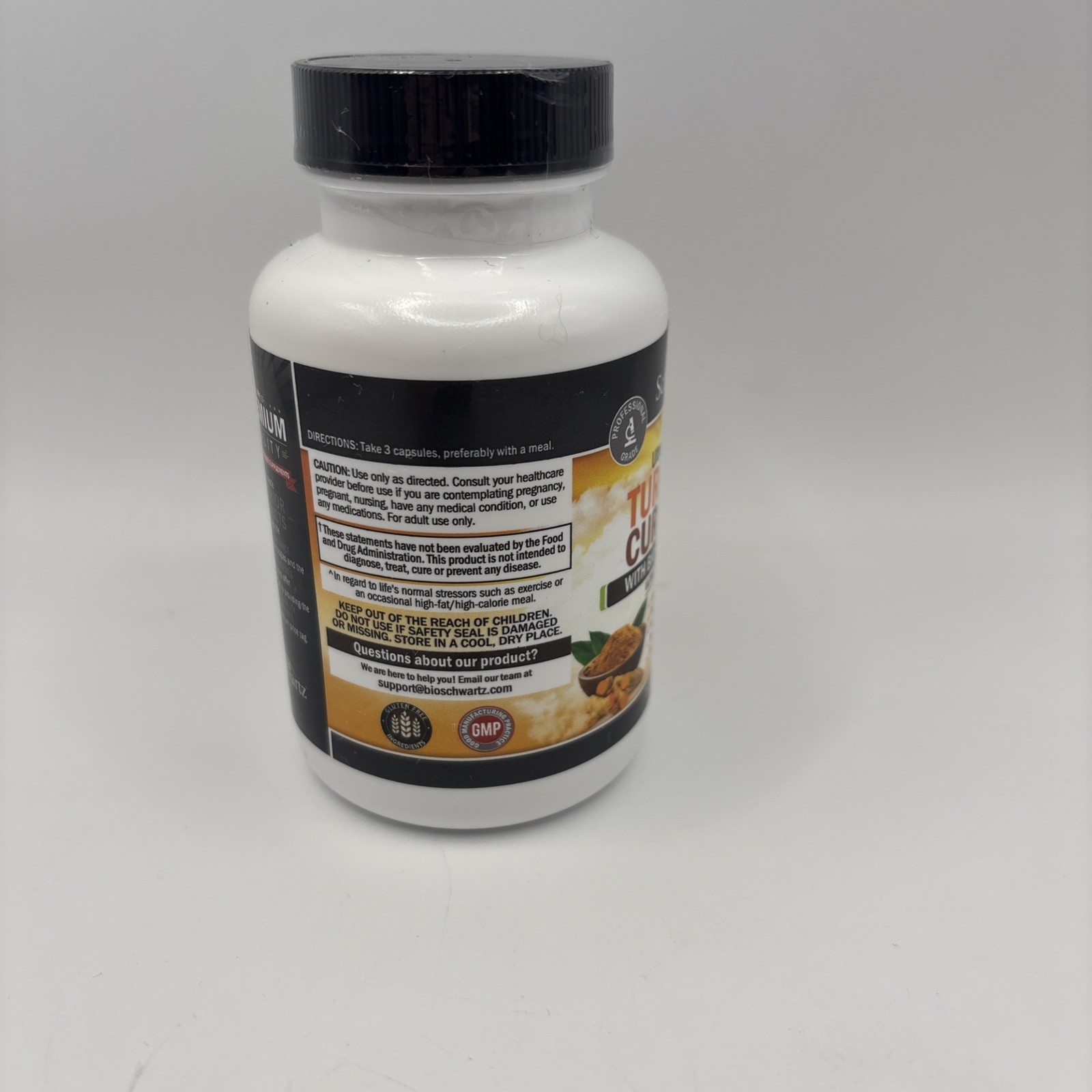 BioSchwartz Turmeric Curcumin 1500mg w/BioPerine, 180 Caps Exp 12/26