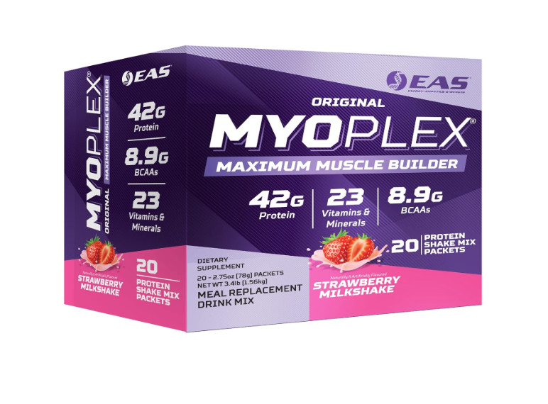 EAS Myoplex Original Strawberry Meal Replacement 42g Protein 20Pk