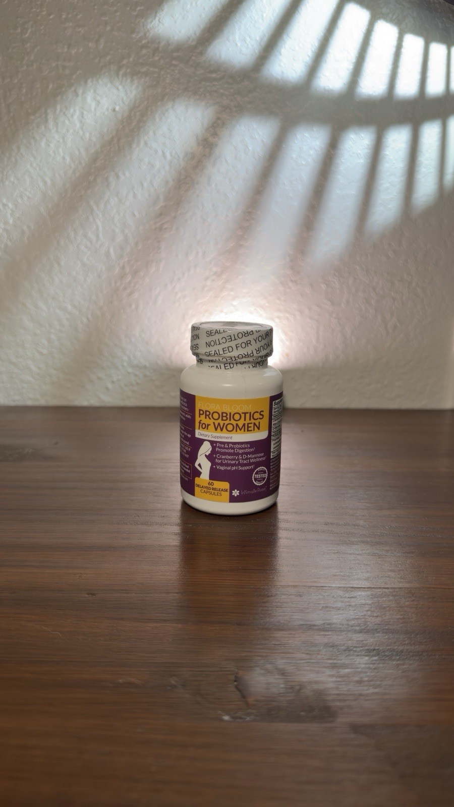 Intimate Rose Flora Bloom Probiotics Women Digestive & Urinary Support 60ct