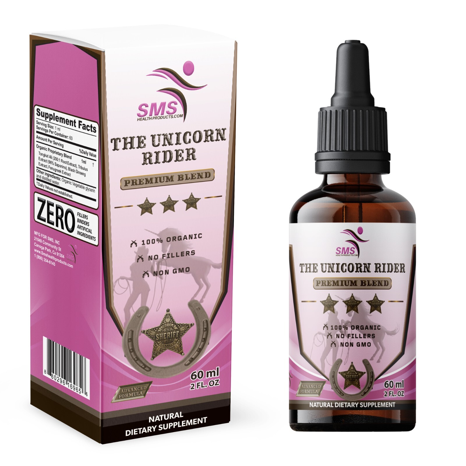 THE UNICORN RIDER DIETARY SUPPLEMENT DROPS TINCTURE 2 FL OZ ORGANIC