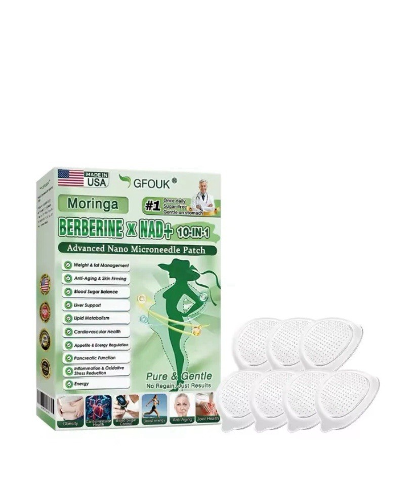 Berberine Moringa Metabolic Patch | Nano Microneedle | 7-Day Results