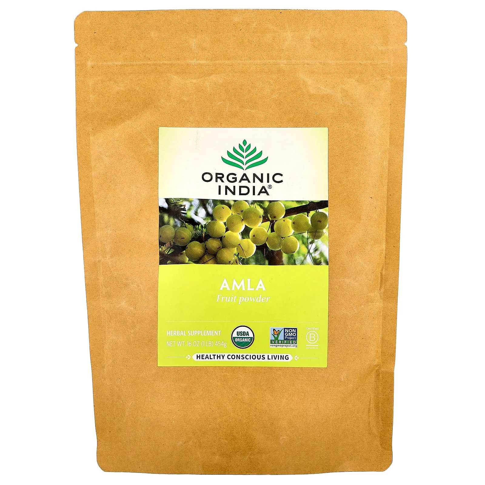 2 X Organic India, Amla Fruit Powder, 16 oz (454 g)