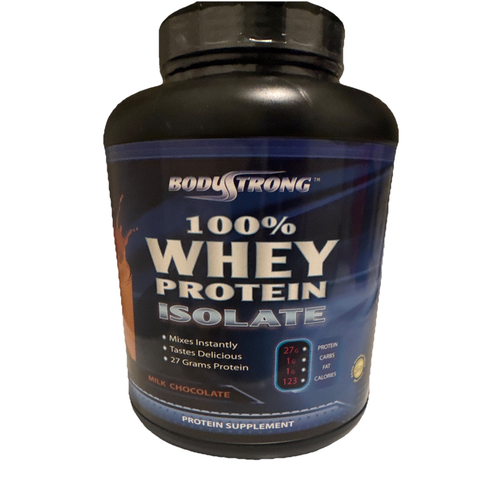 BodyStrong Whey Protein Isolate Powder Milk Chocolate Muscle Gain Gym Training