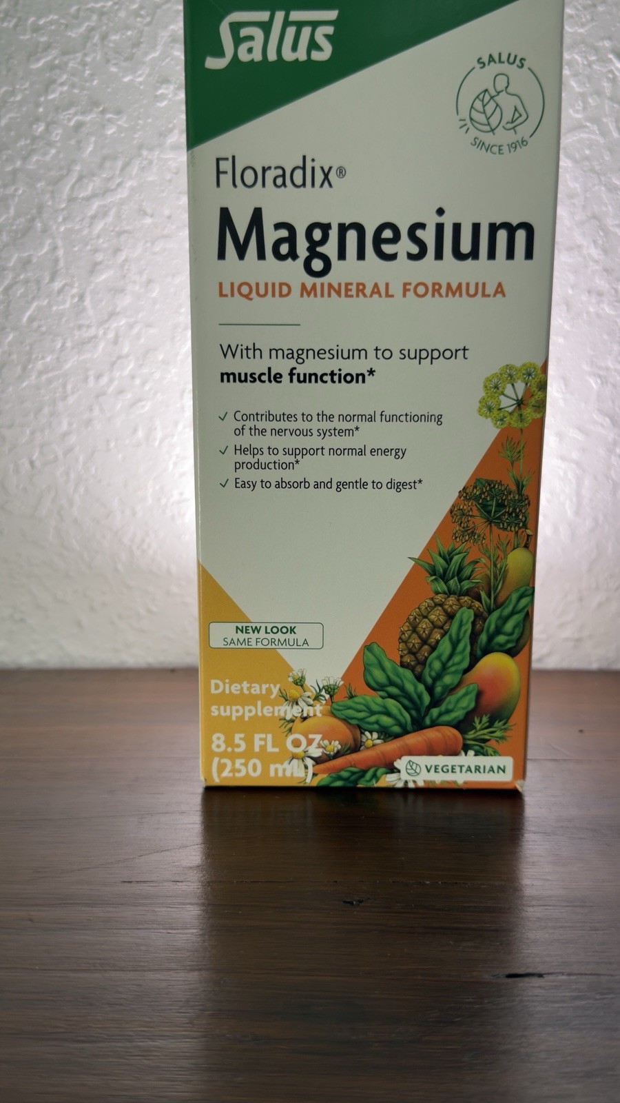 Salus Floradix Magnesium Liquid Mineral Formula 250mg 8.5 fl oz Vegetarian GF