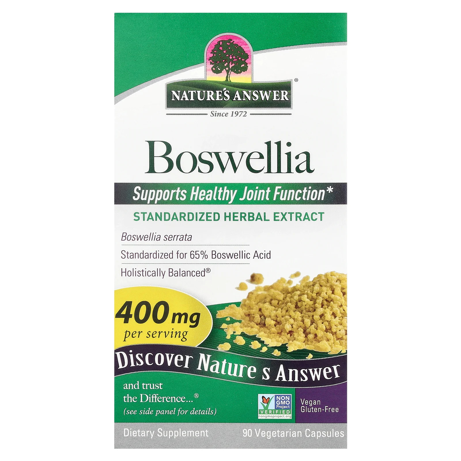2 X Nature’s Answer, Boswellia, 400 mg, 90 Vegetarian Capsules
