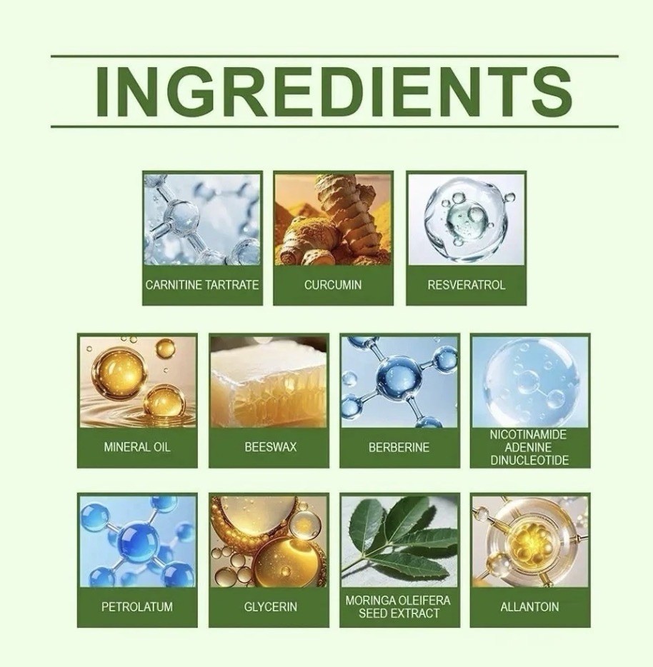Moringa Berberine NAD+ 10-in-1 Advanced Nano Microneedle Patch 7pc.per box.