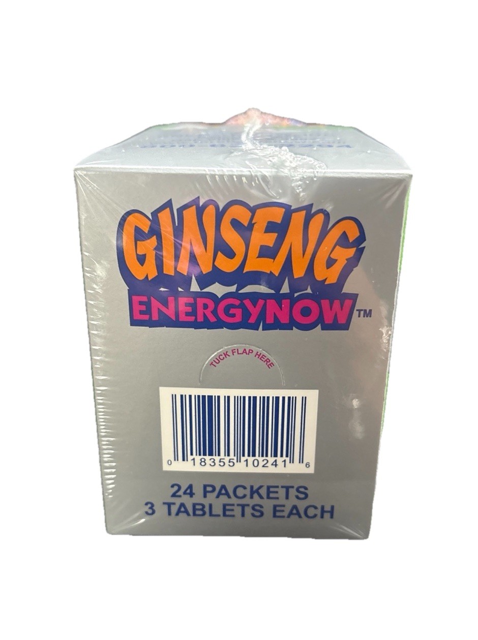 Energy Now Ginseng Herbal Supplements 72 Packs 3 Pills In Each Pack 3 Boxes
