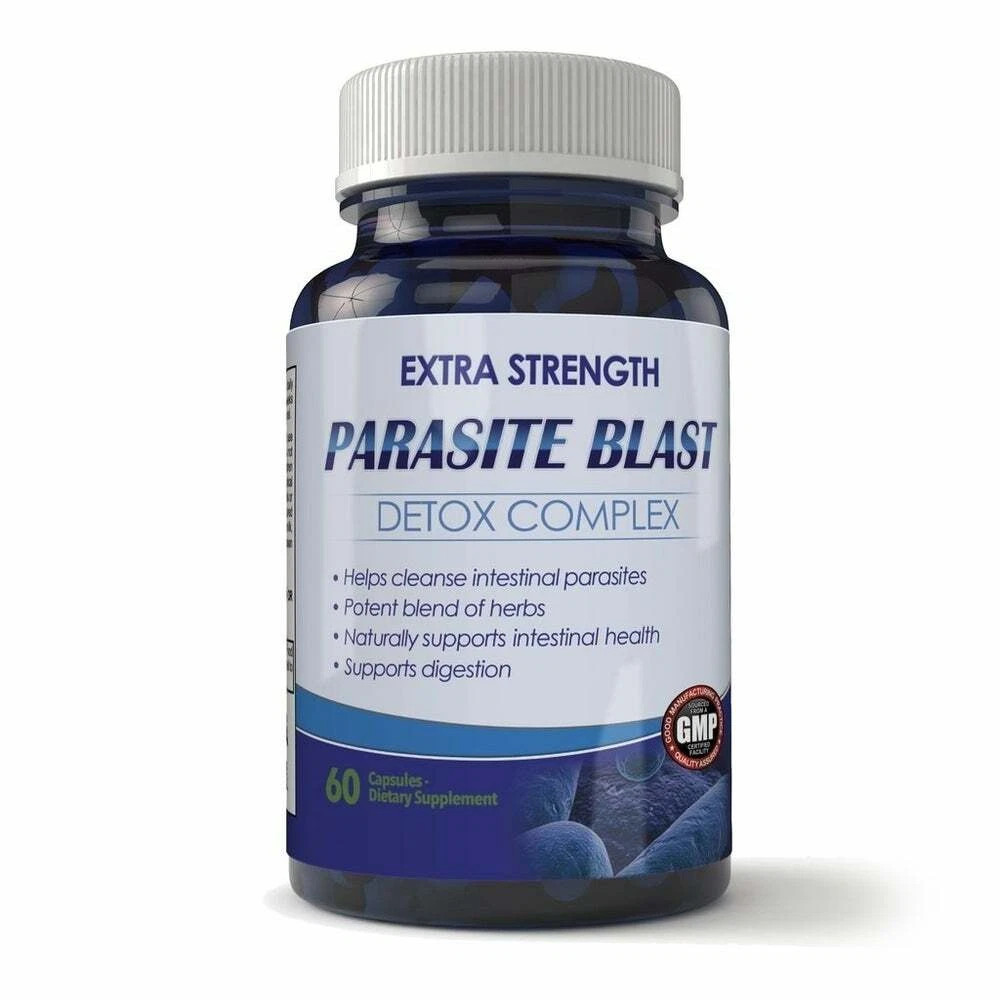 Candida Cleanse Gut Detox Immune Health & Parasite Blast Intestinal Supplements