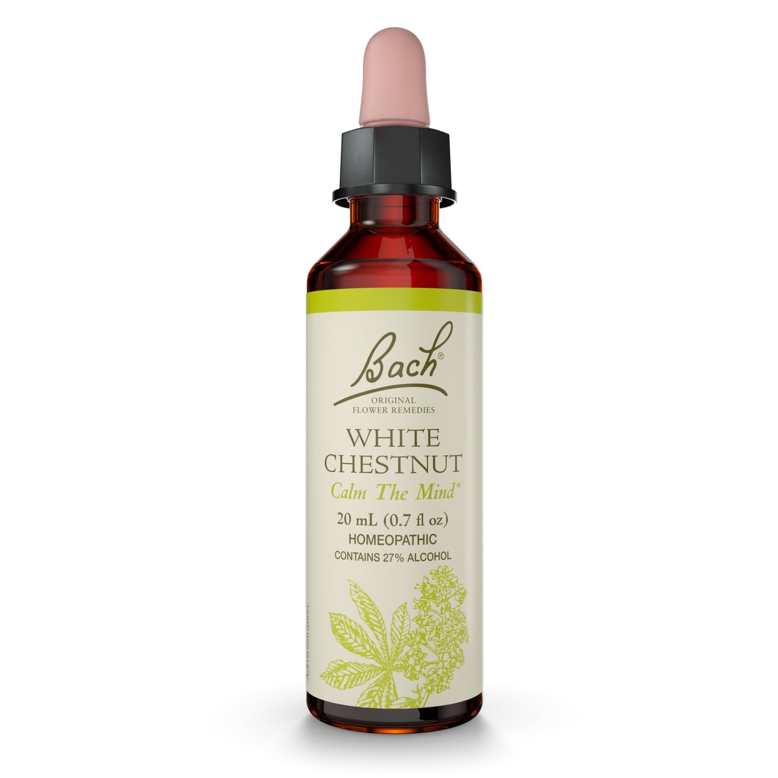 Bach Flower Remedy White Chestnut Calm Mind Natural Emotional Wellness 0.7 Fl Oz
