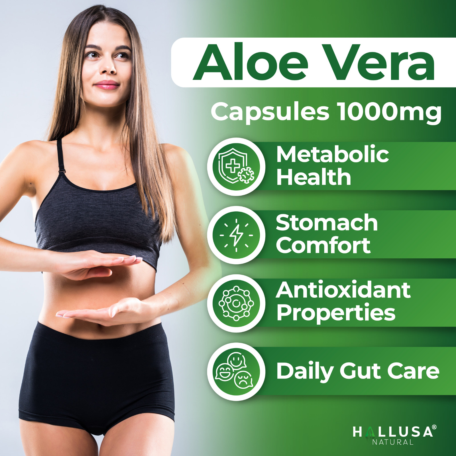 Aloe Vera – Colon Cleanse – Detox – Pure Aloe Vera – 60 Caps