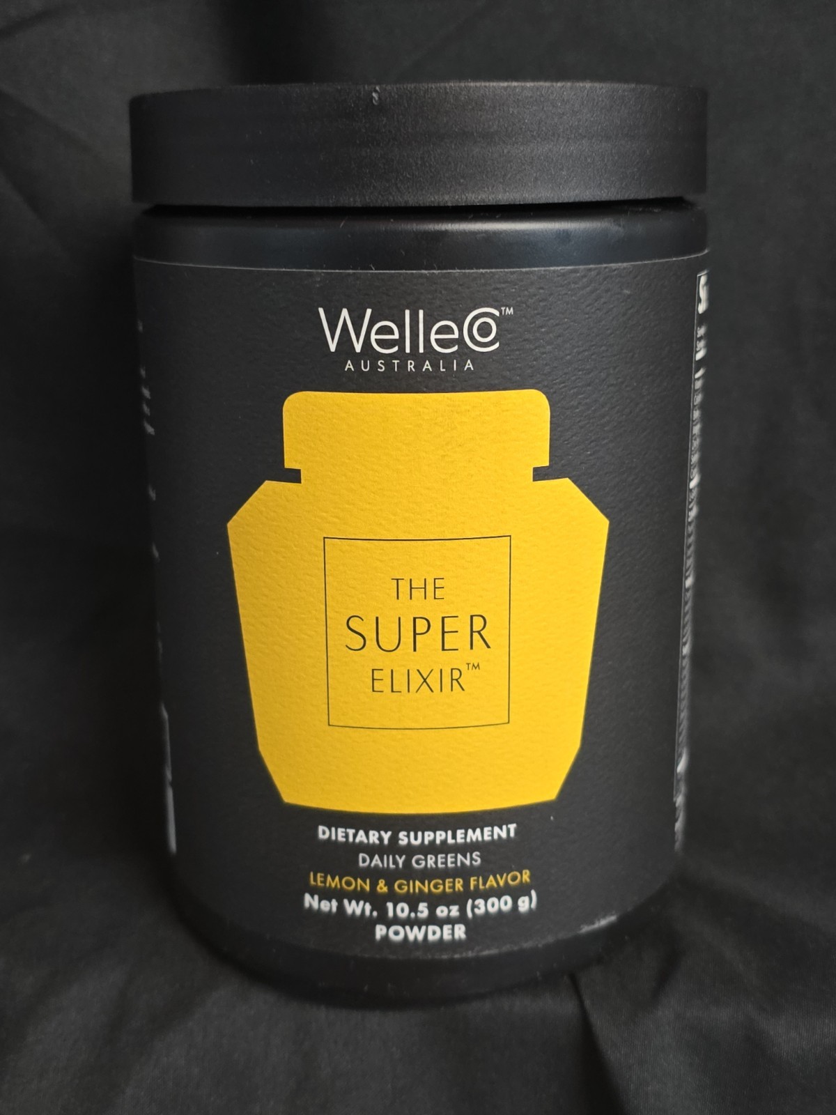 WelleCo The Super Elixir Daily Greens Probiotic Drink Mix Lemon Ginger Exp.09/26