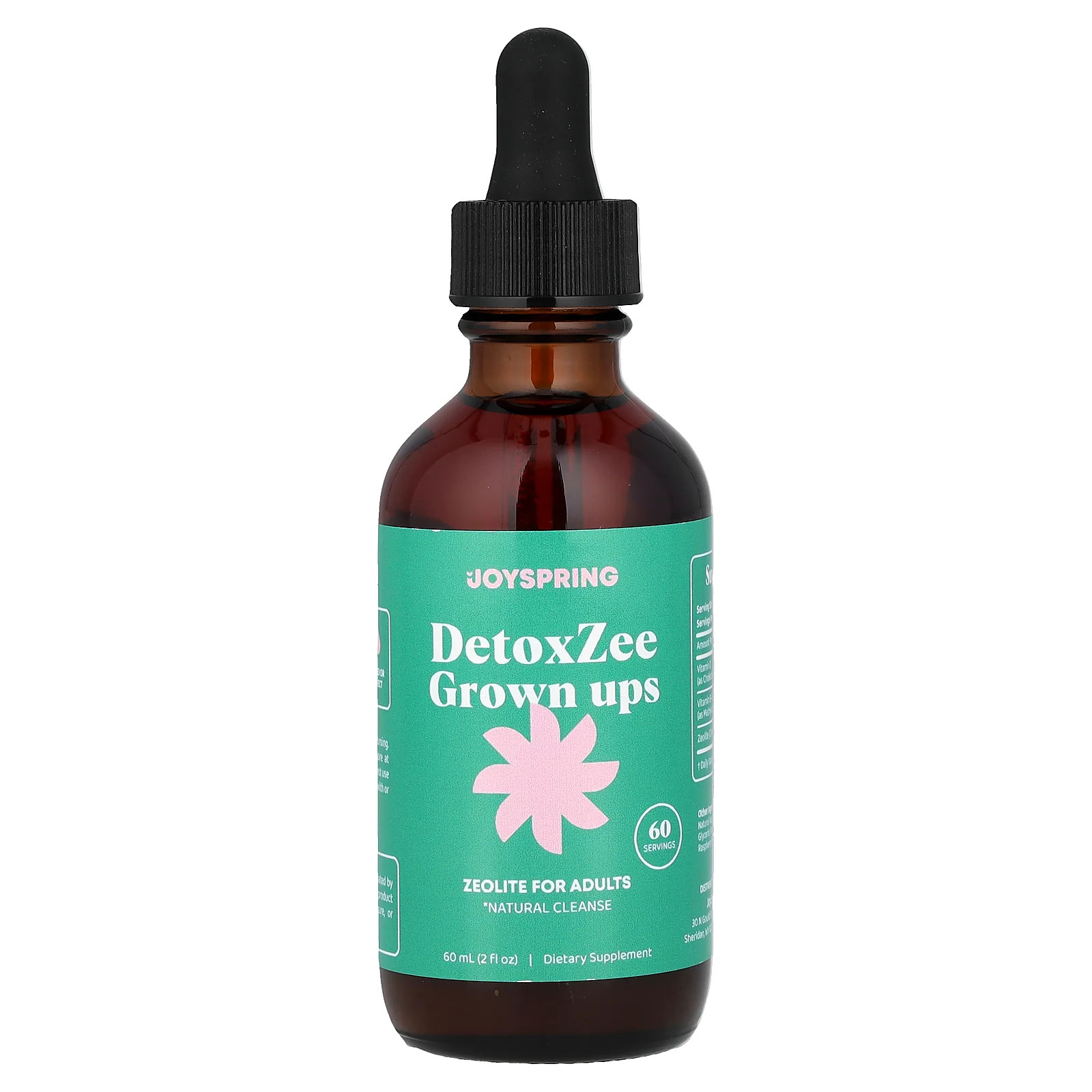 2 X JoySpring, DetoxZee Grown Ups, Zeolite For Adults, 2 fl oz (60 ml)