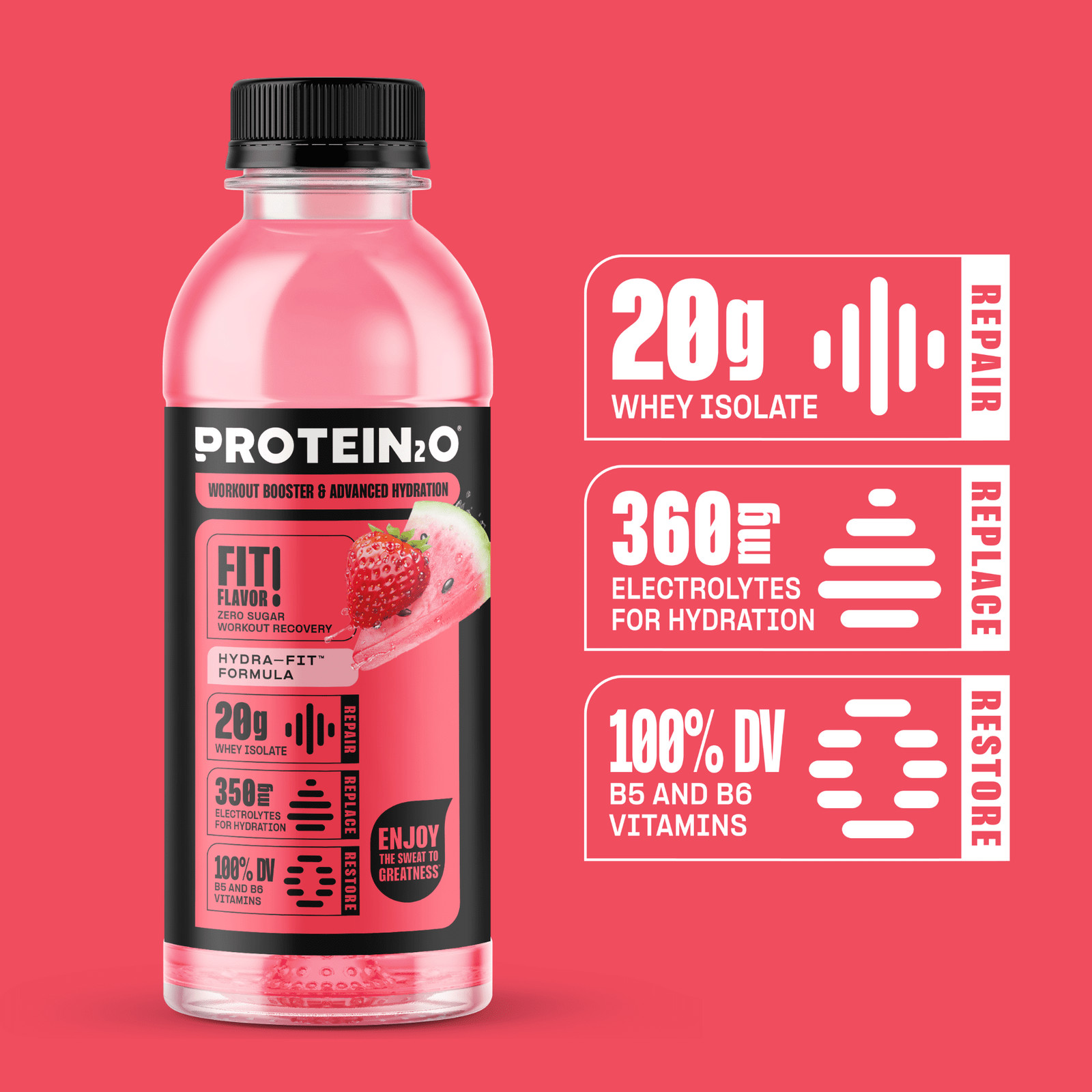 Protein2o 20g Whey Protein Isolate Hydration Liquid Drink