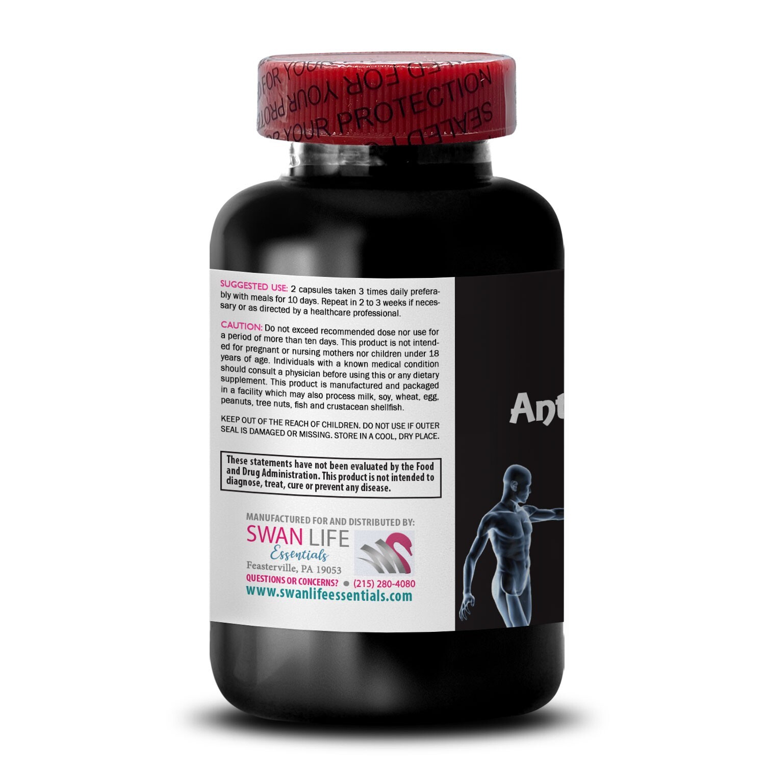 Daily Refreshment – ANTI-PARASITE COMPLEX – Herbal Flow 3 Bottles 180 Capsules