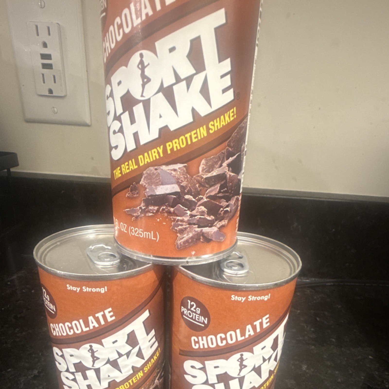Sport Shake Chocolate Protein 12g Shake 11oz (325mL) Energy Support Drink