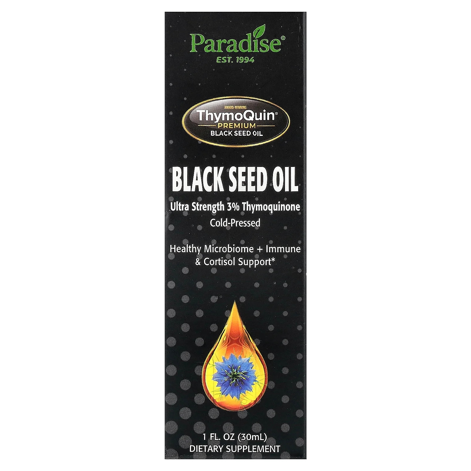 2 X Paradise Herbs, Black Seed Oil, 1 fl oz (30 ml)