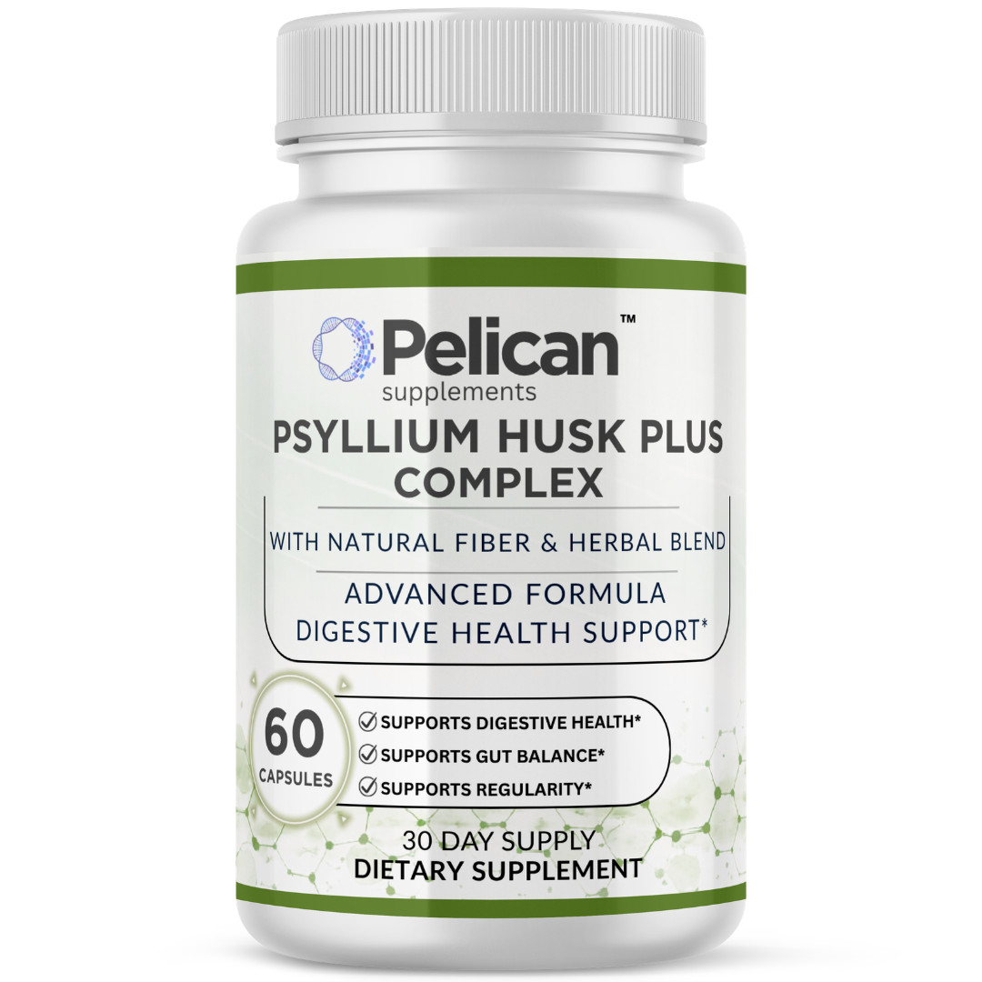 Pelican Psyllium Husk Plus Complex – Digestive Support – 60 Capsules