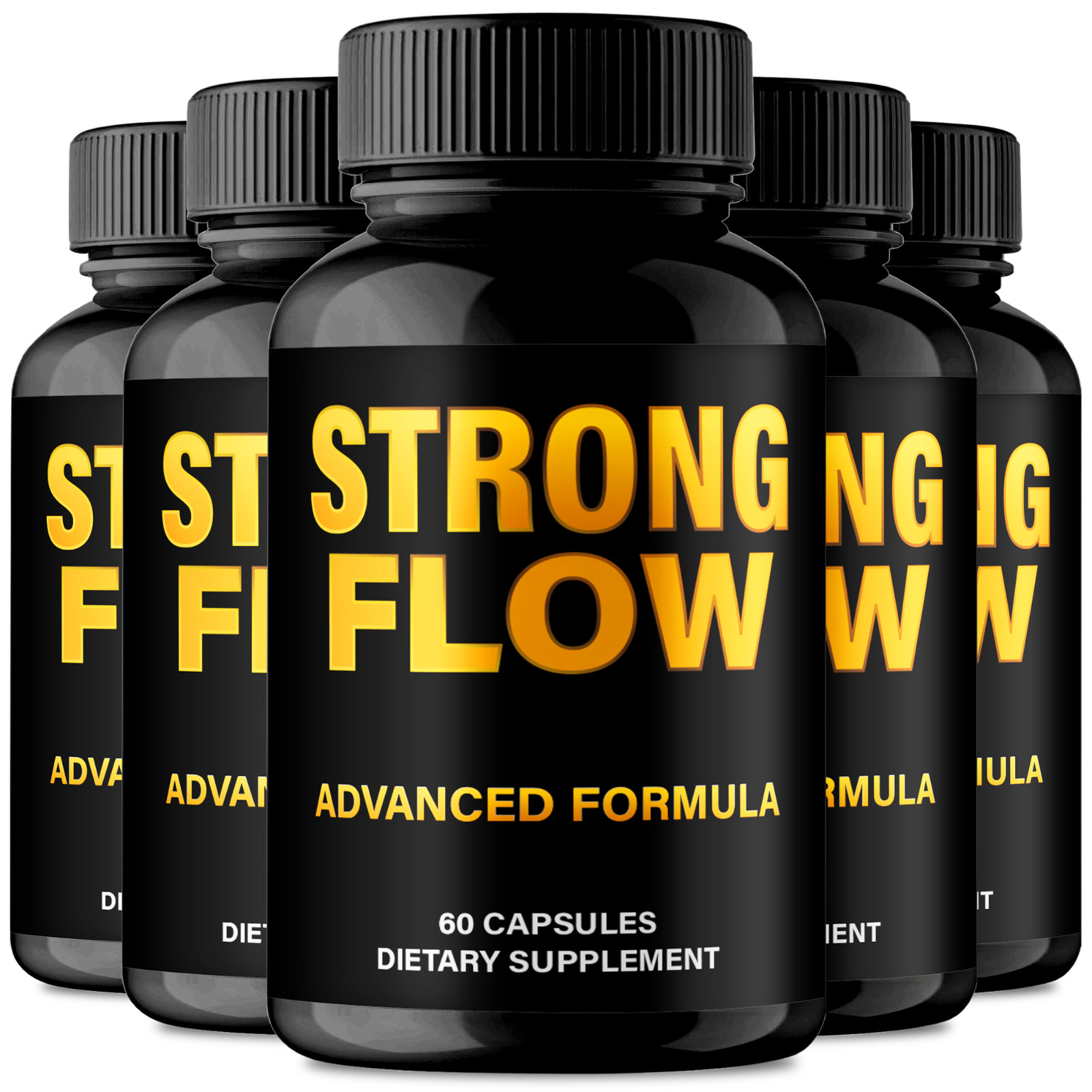 Strong Flow Prostate Pills For Men Supplement Bladder Comfort & Daily (5 Pack)
