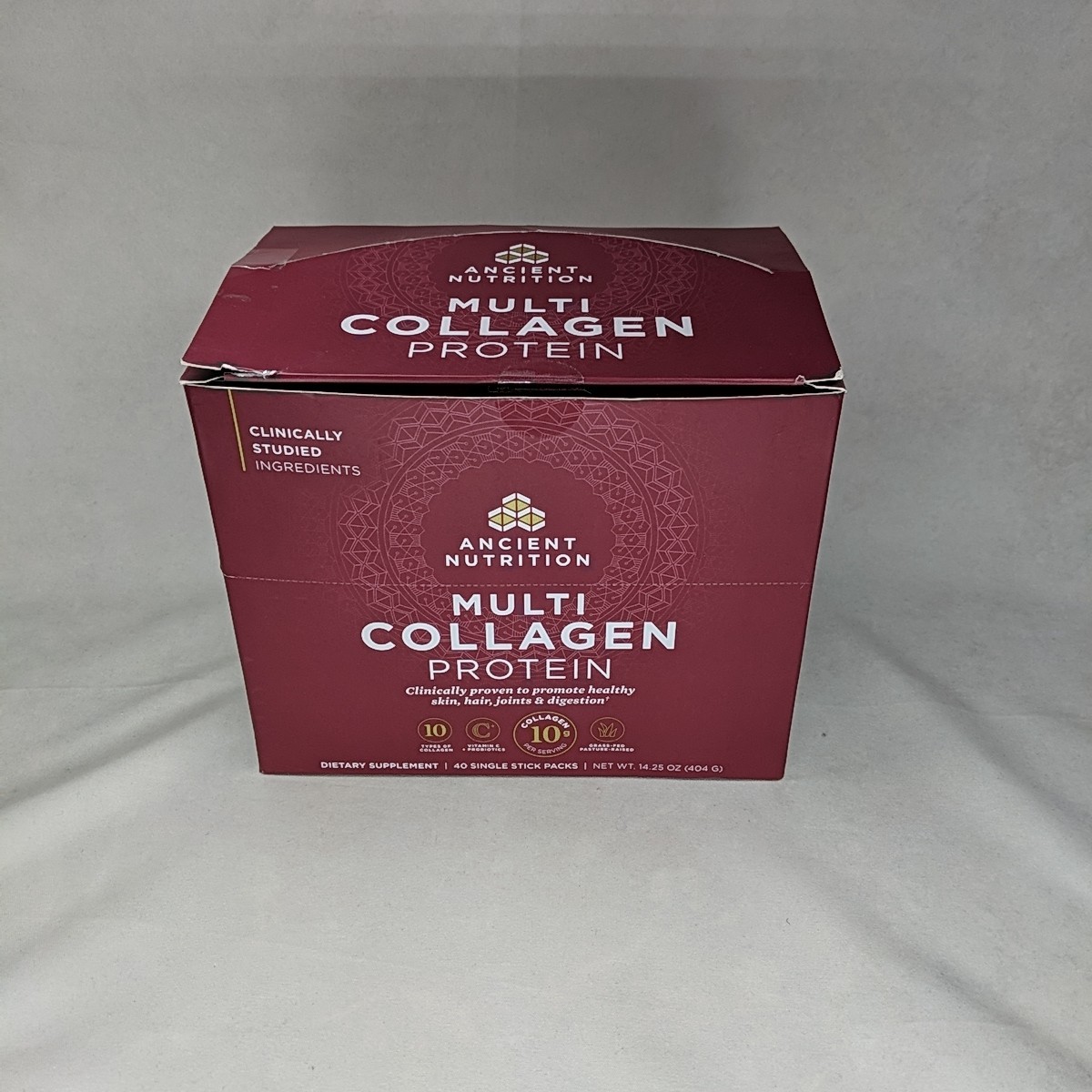 Ancient Nutrition Multi Collagen Protein 40 Stick Packs Exp. 01/08/27