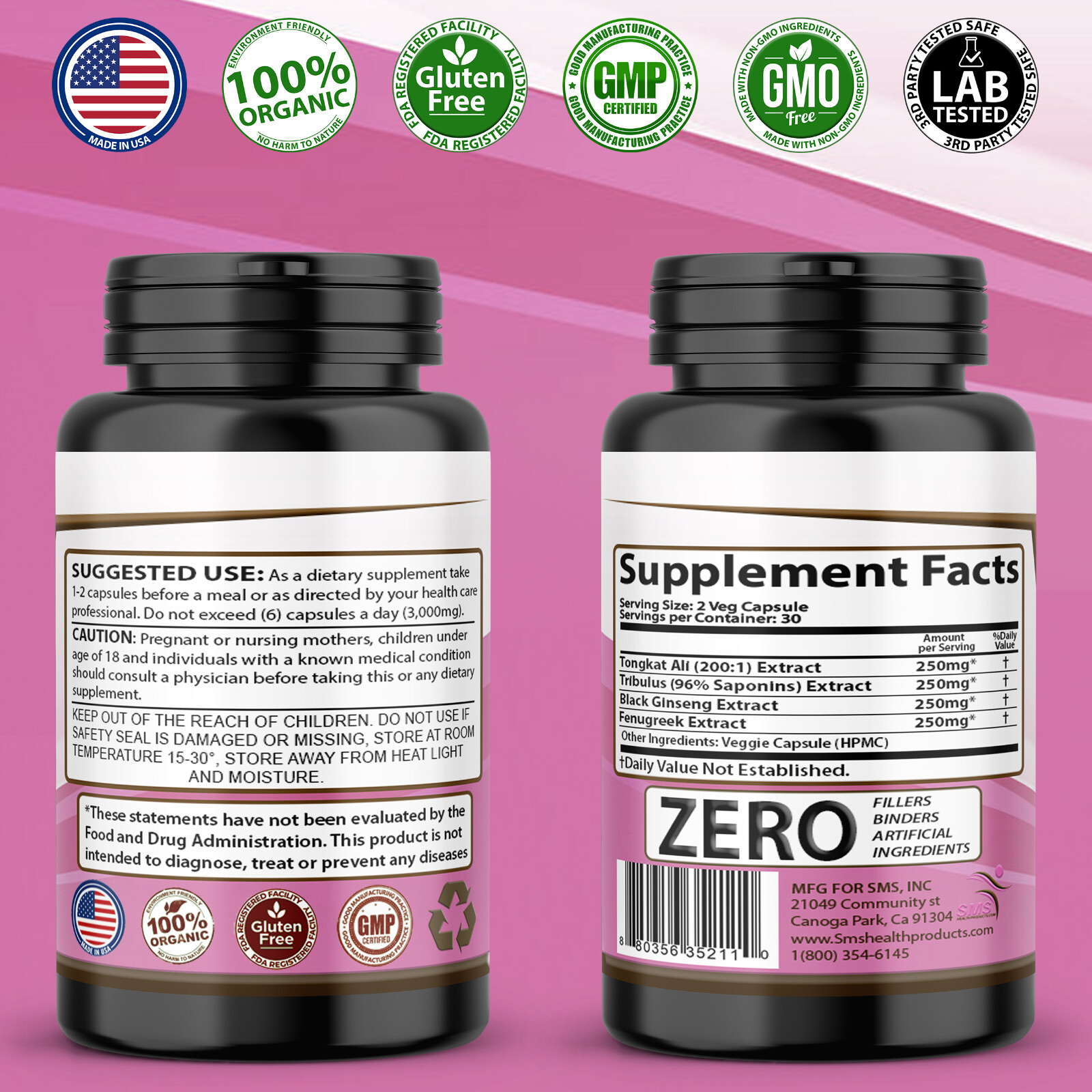 The Original Unicorn Rider 180 Vegetarian Caps For Womens Health Organic By SMS
