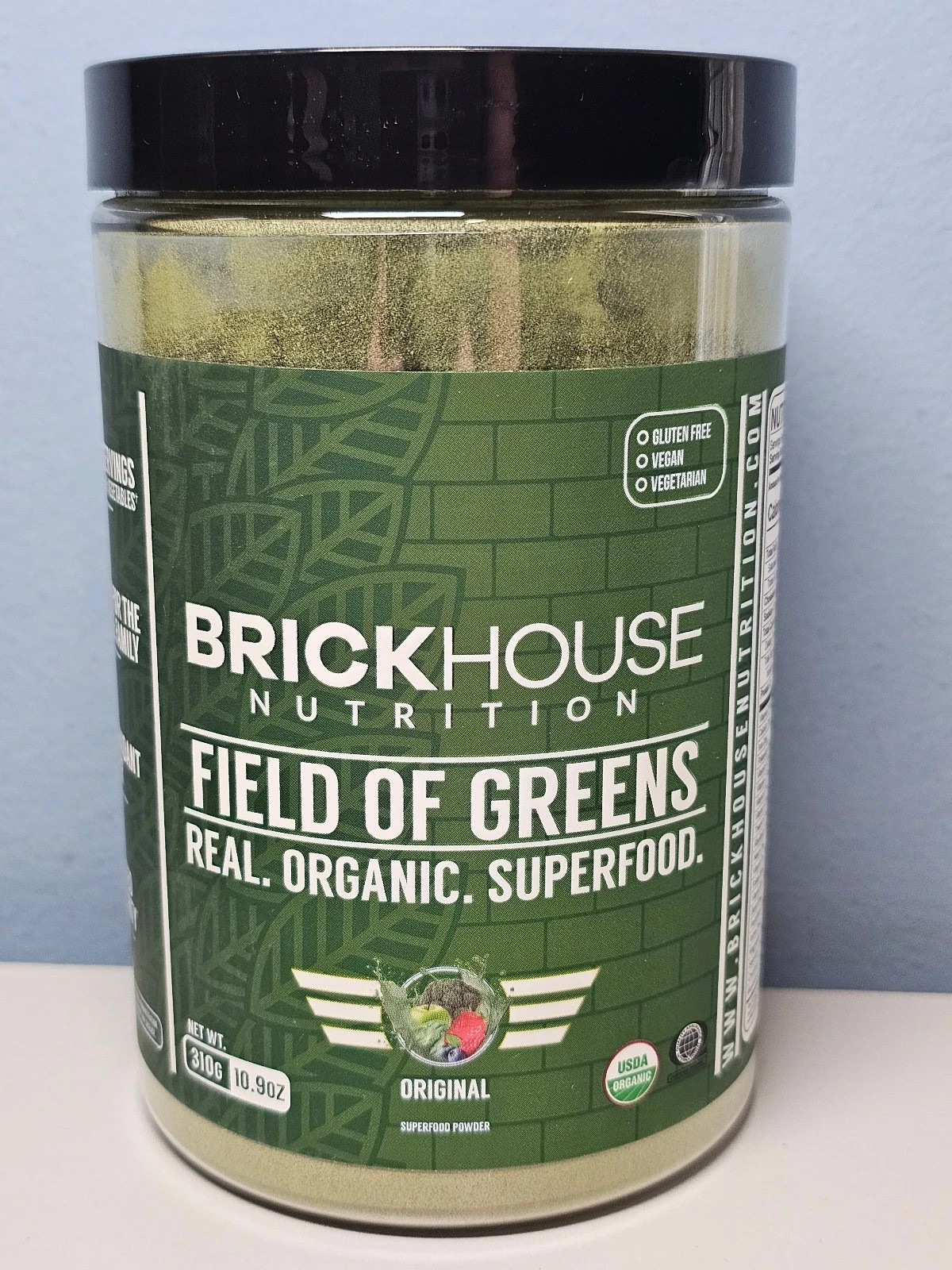 Brickhouse Nutrition Field of Greens Original 10.9oz Exp 10/2027 – New/Sealed!