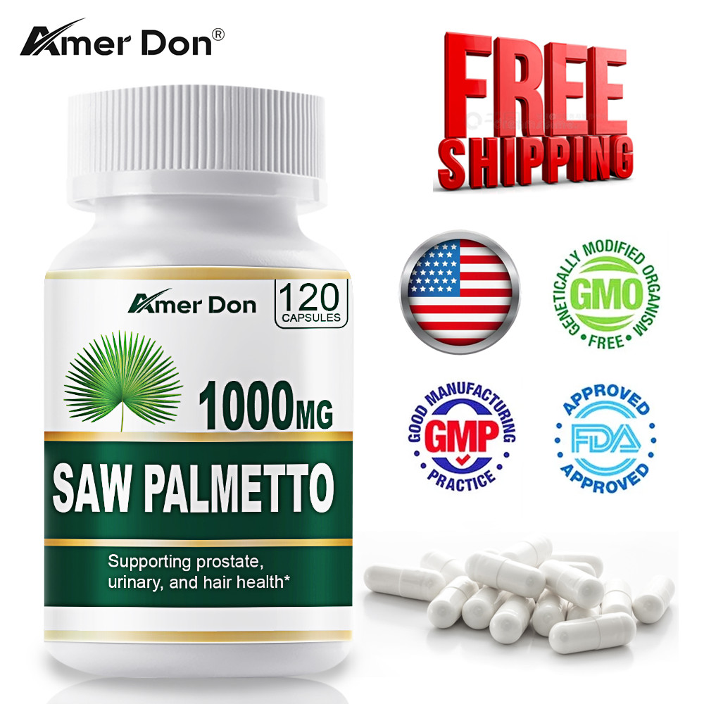 Saw Palmetto Extract Capsules 1000mg Prostate Health Support Capsules for Men