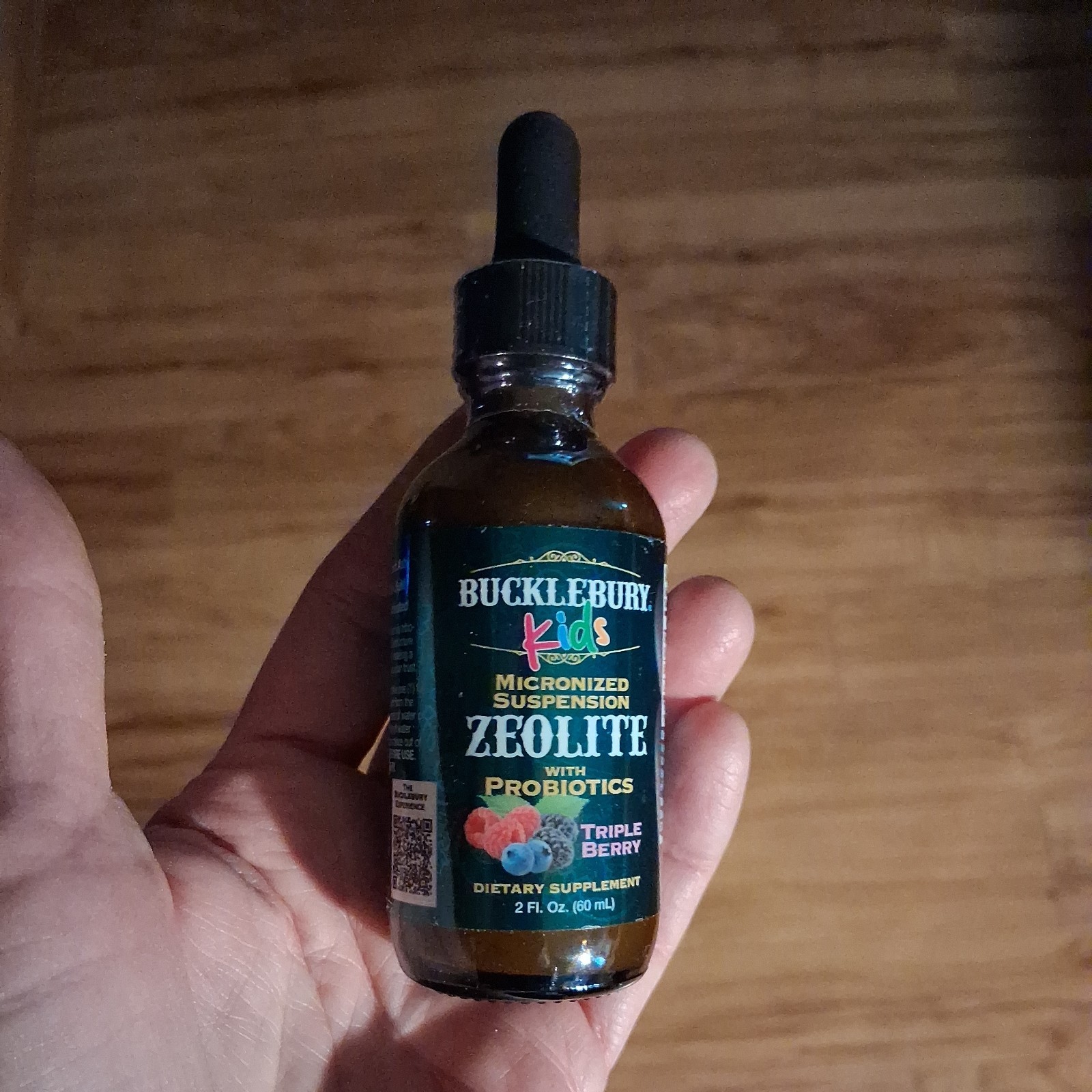 BuckleBury Zeolite Liquid for Kids 2oz Berry Flavor with Probiotics