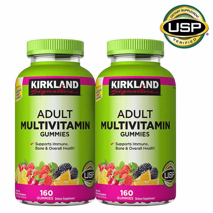 Kirkland Signature Adult Multivitamin 320 Gummies Natural Fruit Flavor Exp9/25+