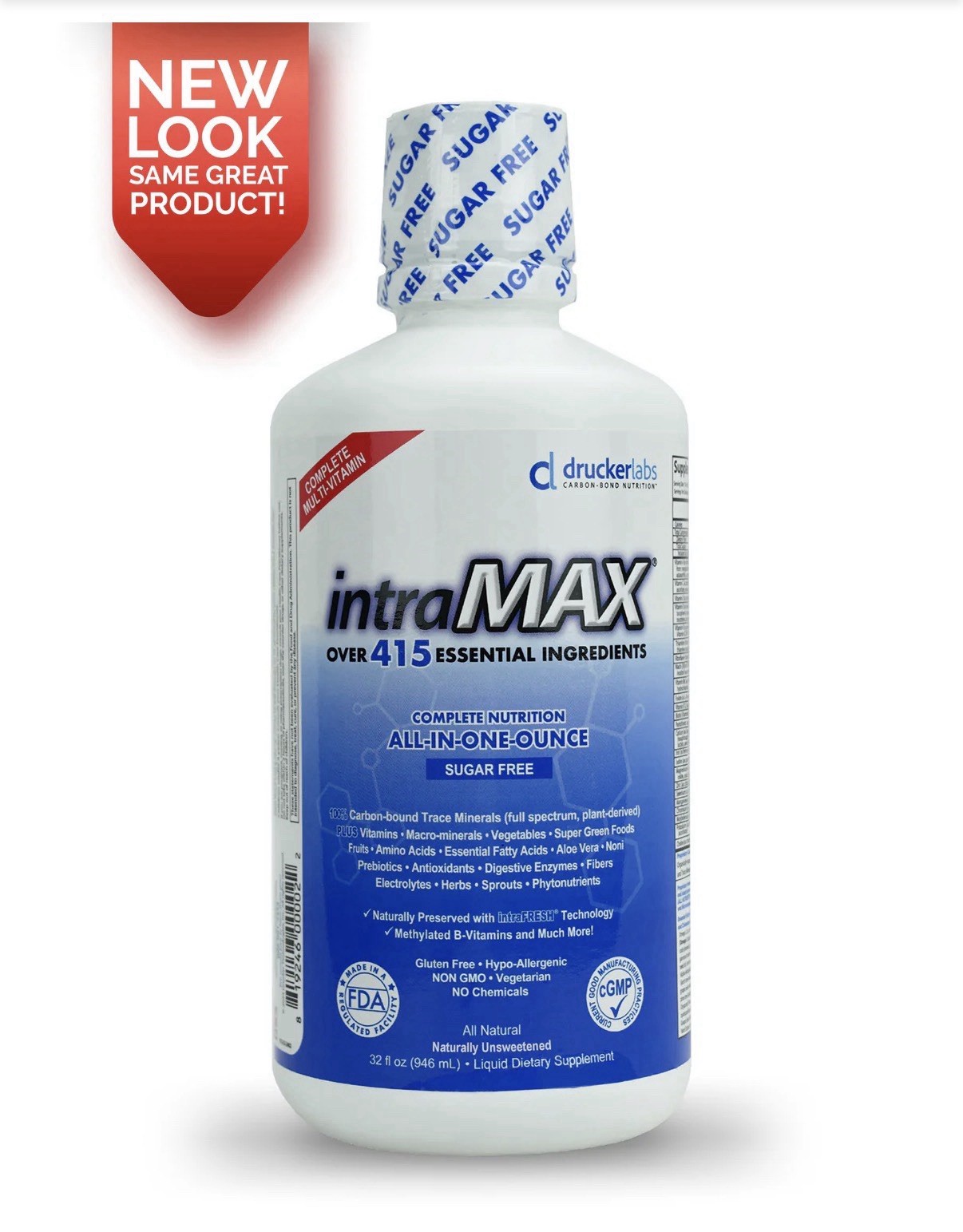 druckerlabs intraMAX Sugar-Free Liquid Supplement 32 fl oz