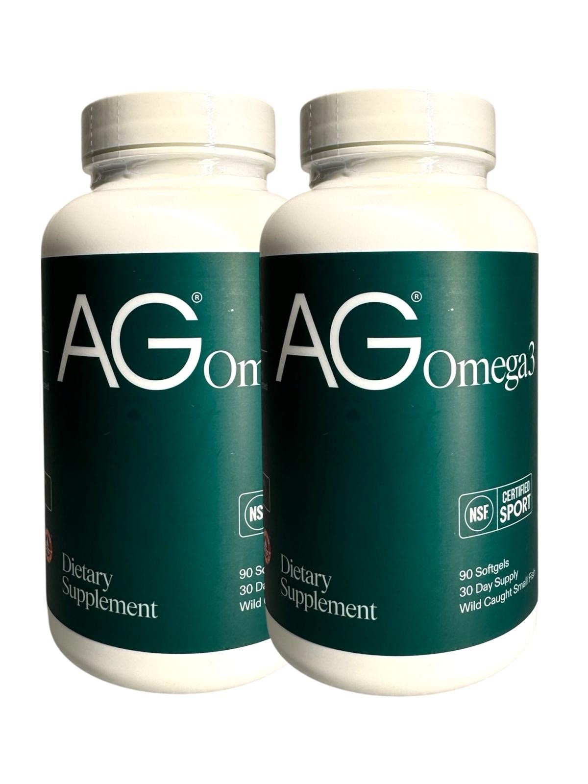 2X AG 1 Athletic Greens Omega 3 Supplement 90 Softgels Each Container – New!