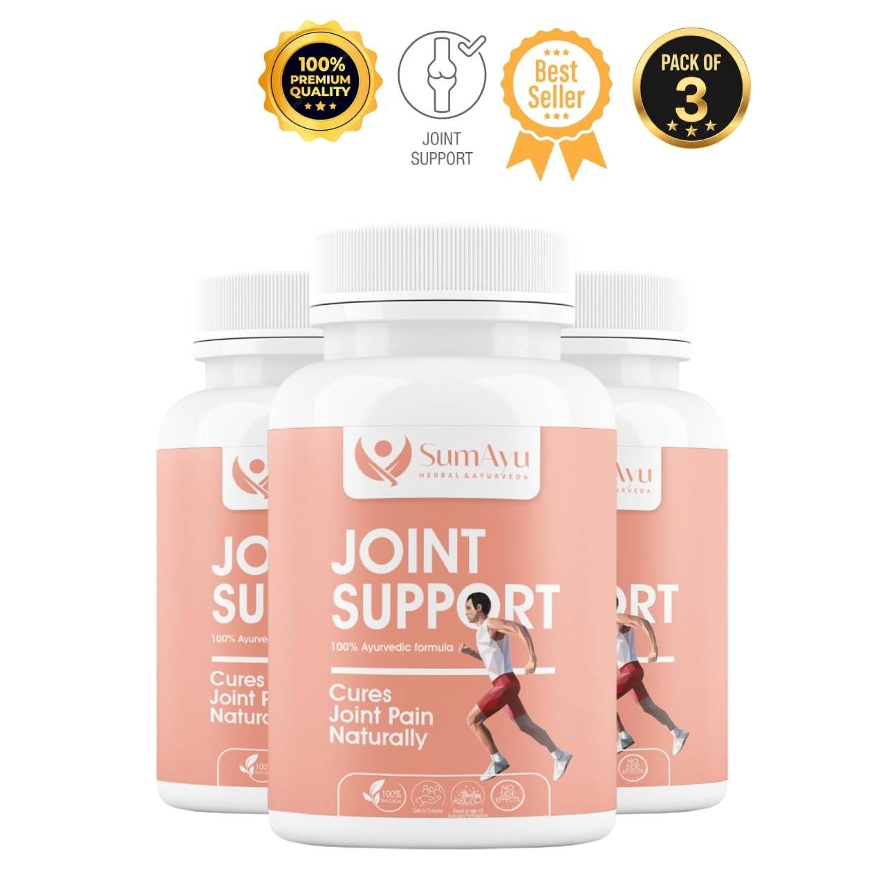 3 Pack S.umAyu Joint Support Herbal Tablets 90 Count