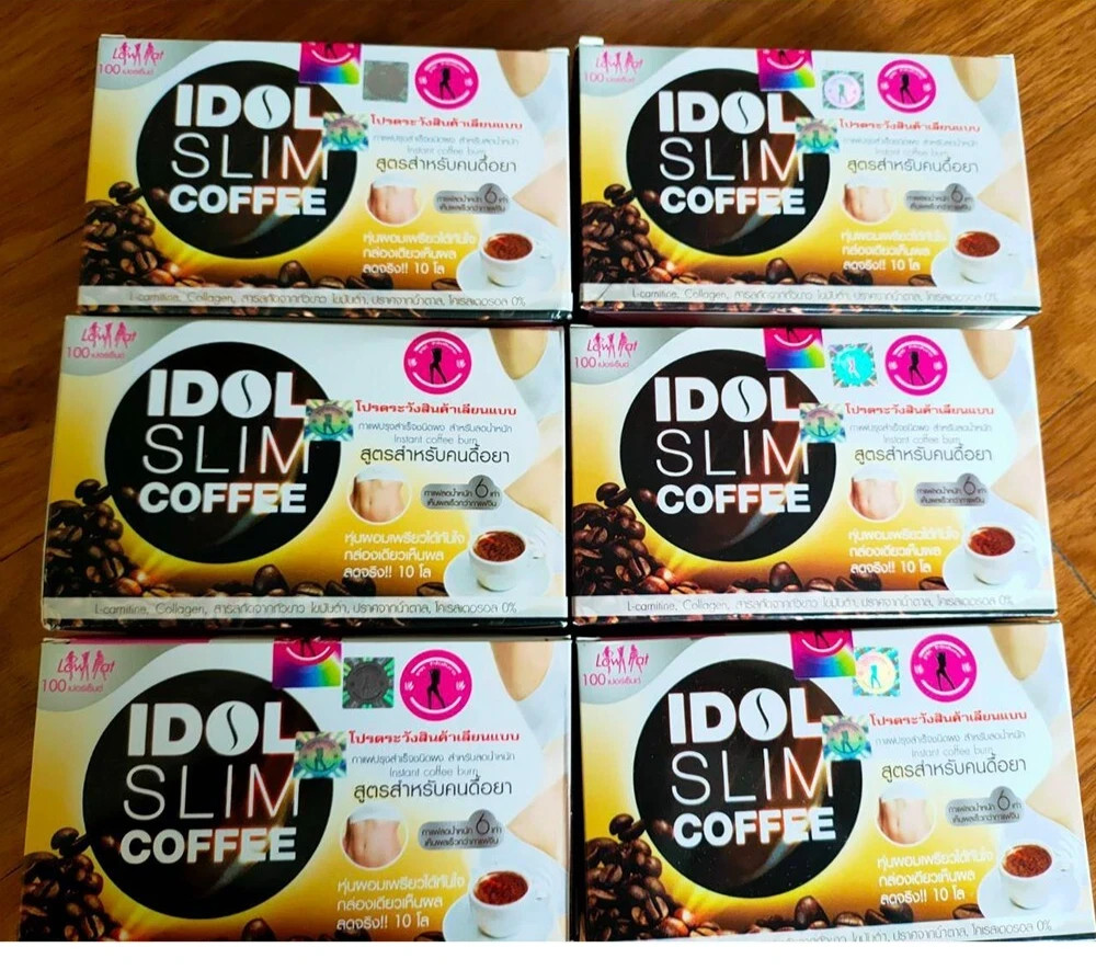 6×Idol Slim Instant Coffee Fat Burn Block Diet Slimming Weight Loss Low Fat