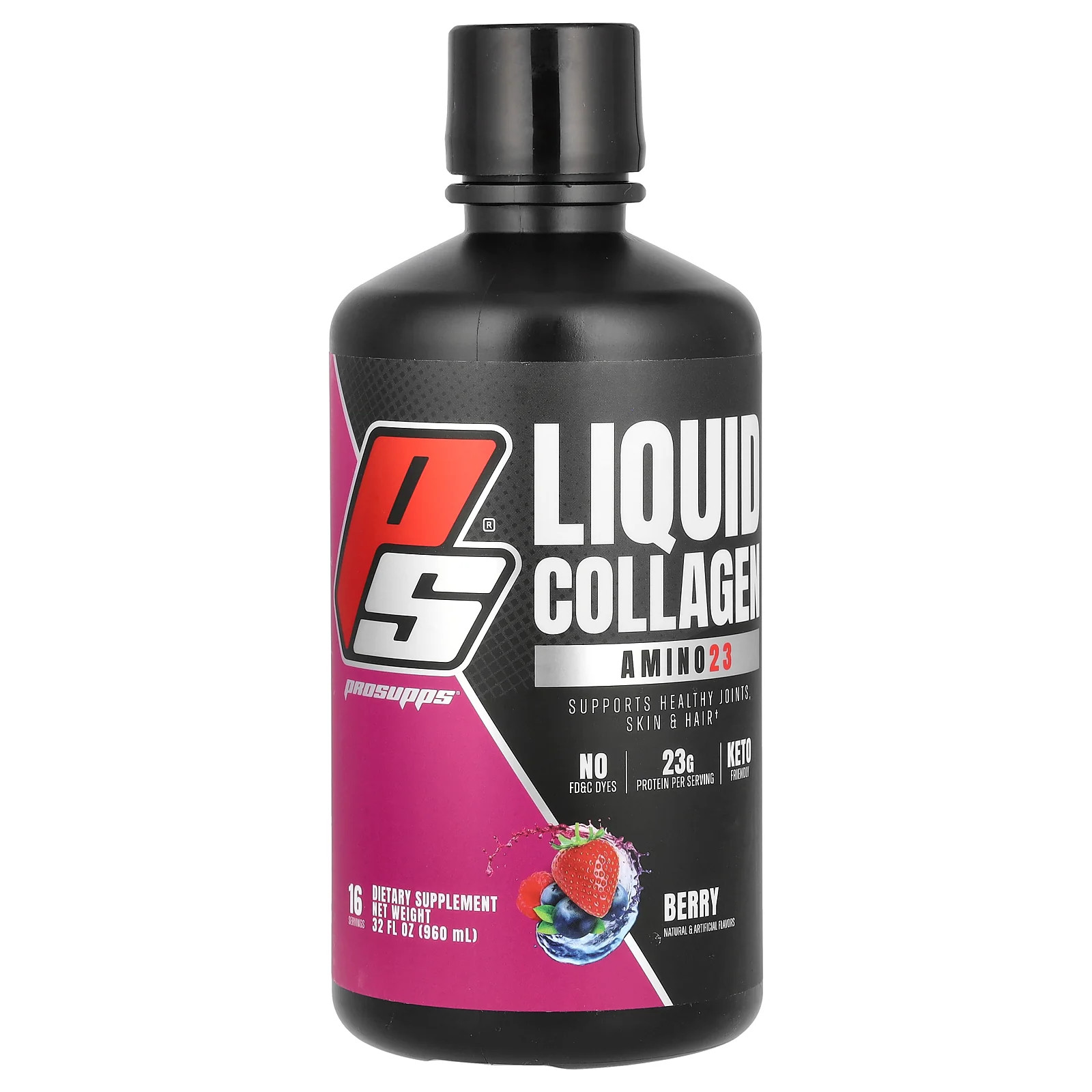 2 X ProSupps, Amino 23 Liquid Collagen, Berry, 32 fl oz (960 ml)