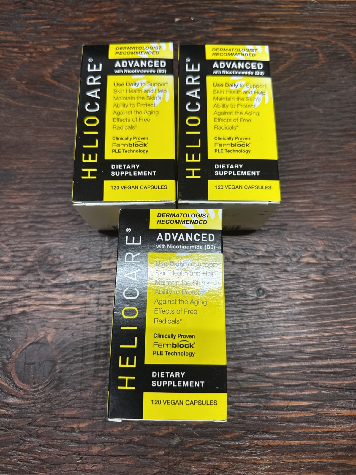 3pc HELIOCARE Advanced Nicotinamide B3 Healthy Skin Vegan Capsules – 360 Count