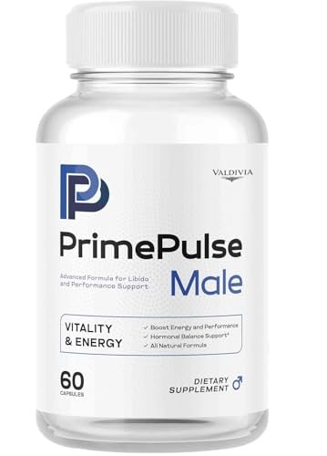 Prime Pulse Male Supplement Capsules Men Energy Strength Vitality 1 Pack 60Ct