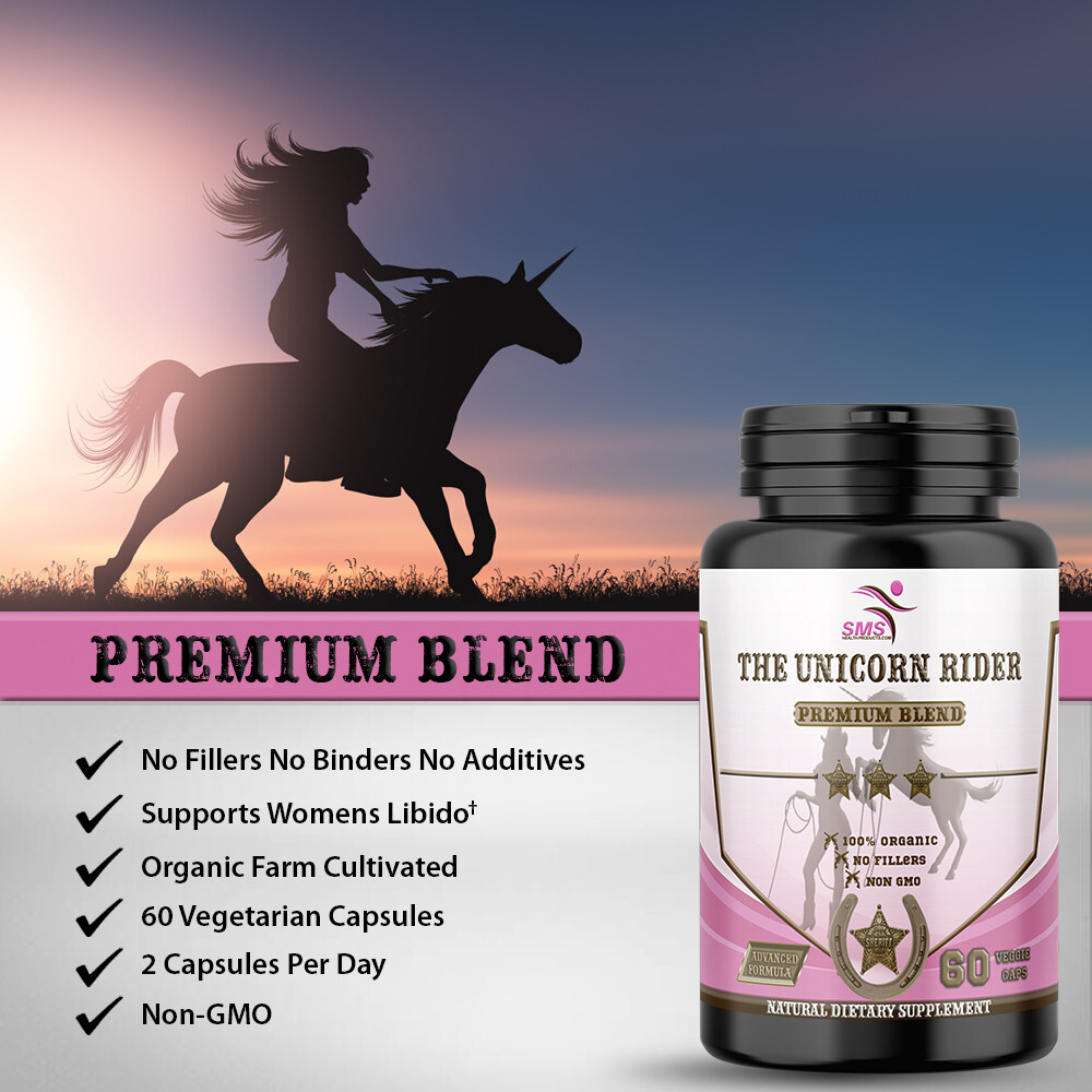 The Original Unicorn Rider 180 Vegetarian Caps For Womens Health Organic By SMS